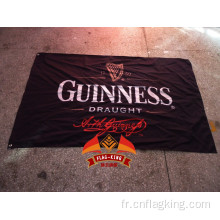 Drapeau de la bière Guinness darught Bannière de promotions de barre bannière personnalisée Guinness drapeau polyester